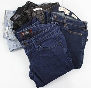 Guess, Hollister, PacSun & Abercrombie Womens Jeans Mixed Lot of 5