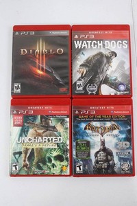 PlayStation 3 Video Game Collection - Diablo III, Watch Dogs & More