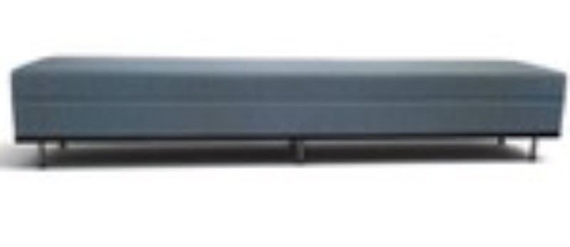 Blue Upholstered Commercial Grade Bench