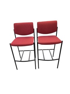 Set of 2 Steelcase Player Armless Bar Stools
