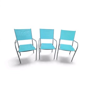 3 Room Essentials Saint Claire sling stacking patio chairs