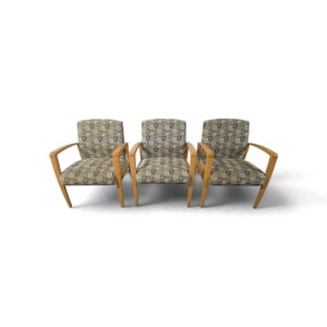 3 Krug Jordan Guest Armchair, specifically designed for commercial and healthcare environments