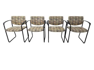 Set of 4 Steelcase Player Sled-Base Side Chairs