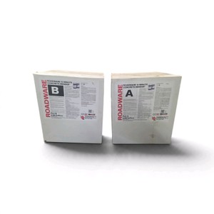 Valued at $2060  Box of Part A & B (5 US Gallons  18.92 Liters) of Roadware 10 Minute Concrete Mender