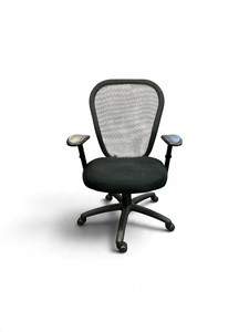 Black Mesh-Back Ergonomic Office Task Chair