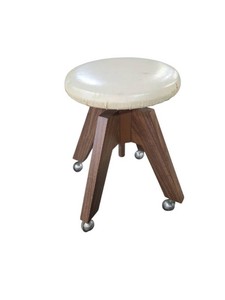 Vintage Mid-Century modern style adjustable height stool