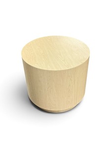 Minimalist Drum-Style Accent Table