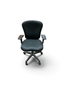 black fabric ergonomic task office chair