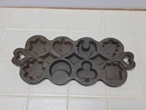 Cast iron baking pan griddle various shapes