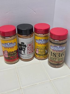 BBQ seasonings lot. Large containers