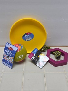 dog toy lot new with tags