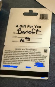 $10 Bruins market gift card