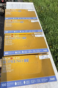 4-boxes of powder, free examination, gloves all size small