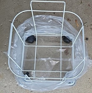 13x13 wheeled bin basket