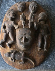 handcrafted West African wall plaque
