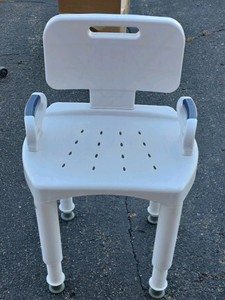 medical shower chair with back and armrest