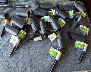 15-solar stake lights brand new
