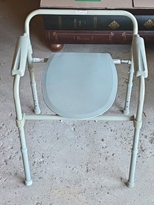 Folding three in one commode