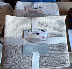 2-brand new rope baskets 22X 19.4 X 16.9
