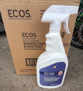 7-bottles ECOS DISINFECTANT AND SANITIZER