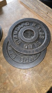 Pair of 5 lb Barbell Plates #3