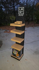 Display Shelving Unit - LMNT Branding