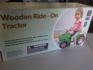 Wooden Ride-On Tractor