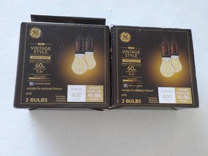 4 General Electric Vintage Style 60 W Bulbs