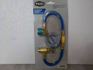 Super Tech R-1234YF Refrigerant Charging Hose with Gauge