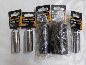 Gear Wrench Sockets - see pictures for sizes