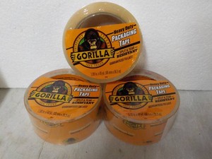 3 rolls Gorilla 1.88 x 40 yards Clear Tape