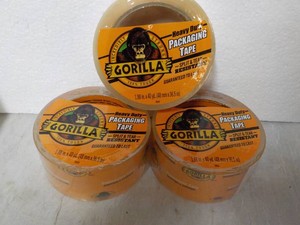 3 rolls Gorilla 1.88 x 40 yards Clear Tape