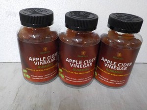 3 Bottles Apple Cider Vinegar Dietary Supplements
