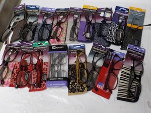 20 pair of Readers - all strengths as pictured
