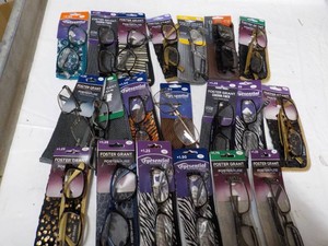20 pair of Readers - all strengths as pictured