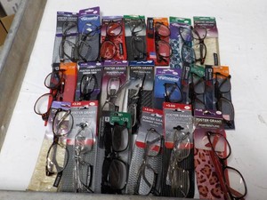 20 pair of Readers - all strengths as pictured