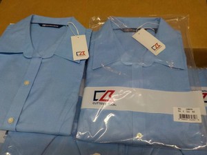 8 Blue Long Sleeved Cutter and Buck Shirts- variety of sizes