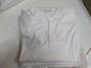 5 Clique White Long Sleeved Tops - size Large