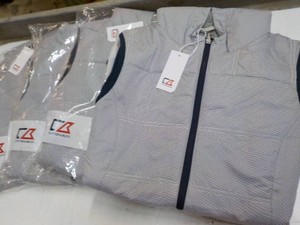 4 Cutter and Buck Hooded Zippered Vests size M