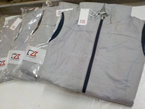 4 Cutter and Buck Hooded Zippered Vests size M