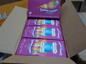 Case of 8 Boxes Wild Berry Flavors Gummi-Snaps past best date