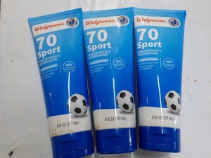 3 Walgreens 70 Sport SunScreen