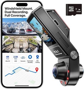 Hkoiznbl 4K2.5K Windshield-Mount Full-View Dash Cam
