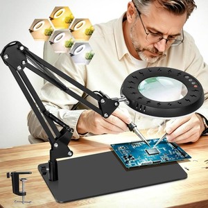 Nueyio 2-in-1 Magnifying Glass with Light and Stand