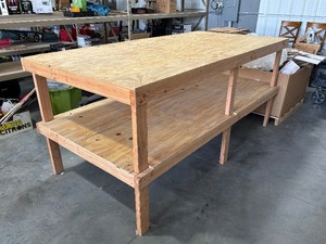 8 Foot by 4 Foot Wood Shop Bench