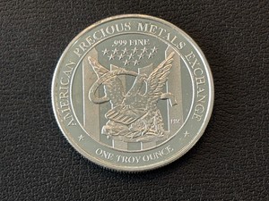 1 Ounce .9999 Fine Silver Round APMEX