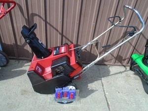 Toro snow thrower. 4.5 hp. Like new condition. Tested & works. As shown.