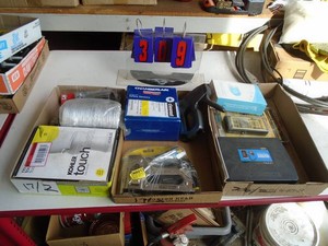 Qty of 3 flats of misc hardware. As shown.