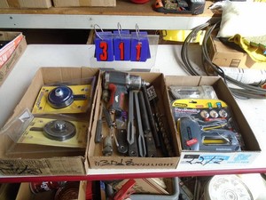 Qty of 3 flats of misc hardware. As shown.