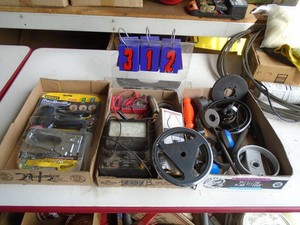 Qty of 3 flats of misc hardware. As shown.